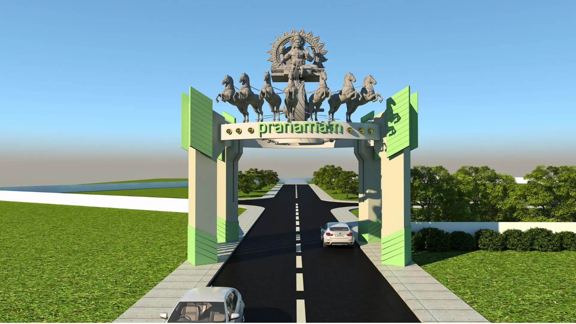 Pranamam Khammam Entrance